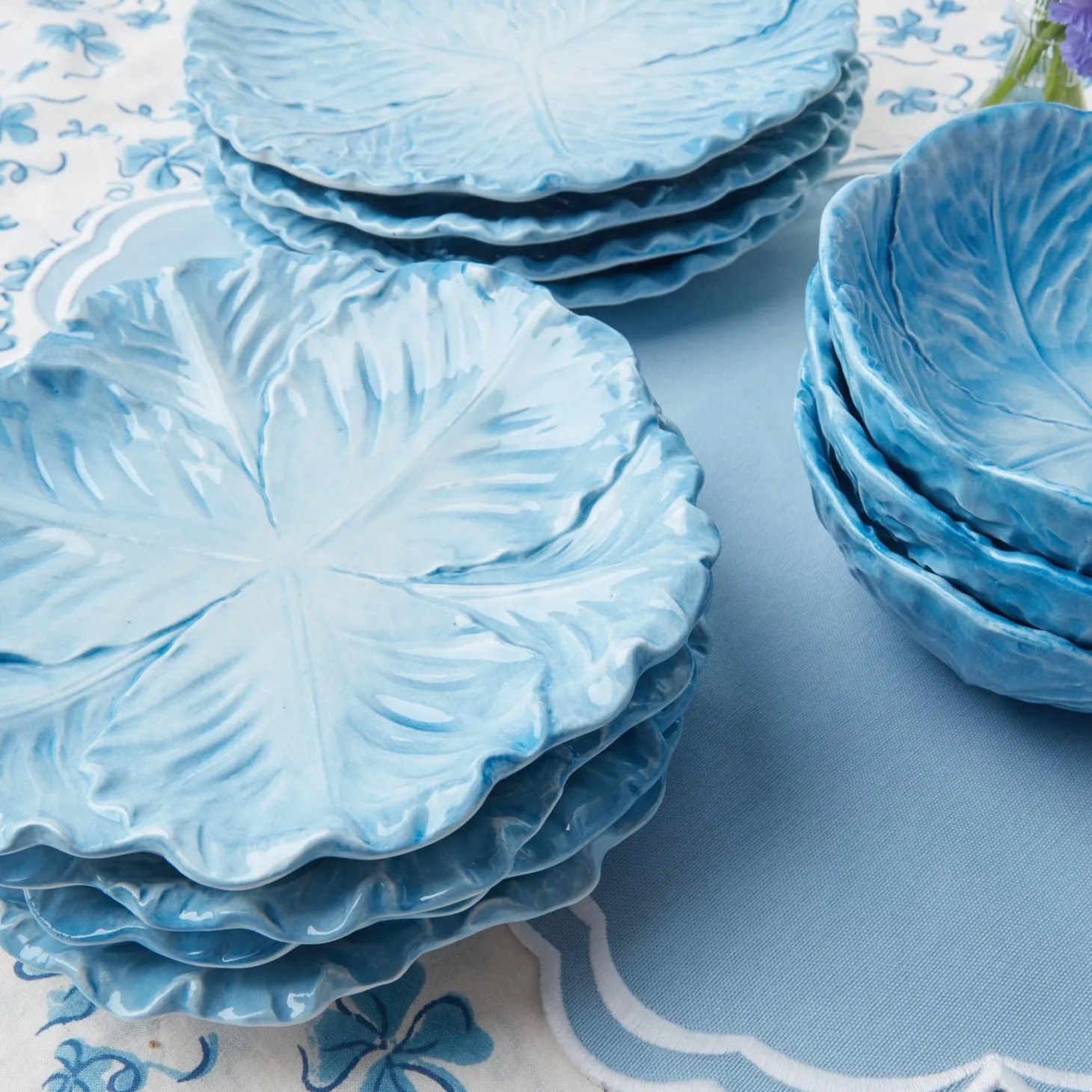 Serena Cornflower Blue Placemats & Napkins (Set of 4)