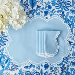 Serena Cornflower Blue Placemats (Set of 4)