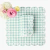 Serena Duck Egg Blue Gingham Napkins (Set of 4)