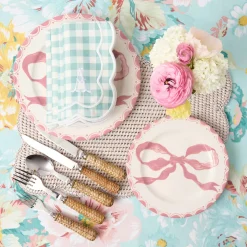 Serena Duck Egg Blue Gingham Napkins (Set of 4)