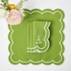 Serena Green Appliqué Napkins (Set of 4)
