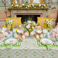 Serena Green Appliqué Napkins (Set of 4)