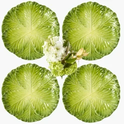 Serena Green Cabbage Dinner Plate (Set of 4)