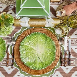 Serena Green Cabbage Dinner Plate (Set of 4)