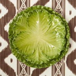Serena Green Cabbage Dinner & Starter Plates (Set of 8)