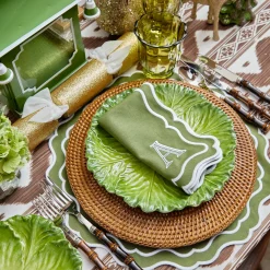 Serena Green Cabbage Dinner Plate