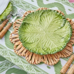 Serena Green Cabbage Dinner Plate