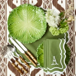 Serena Green Cabbage Dinner Plate