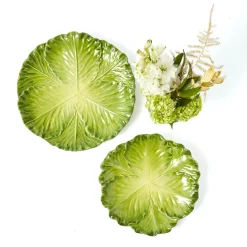 Serena Green Cabbage Starter Plate (Set of 4)