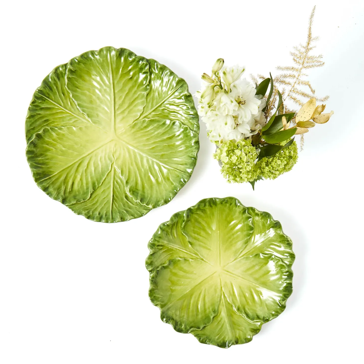 Serena Green Cabbage Starter Plate (Set of 4)