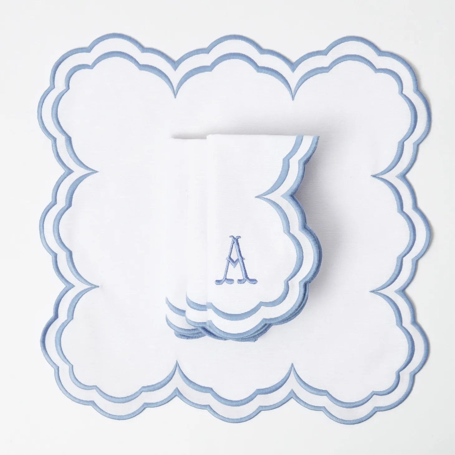 Serena White Napkins (Set of 4)
