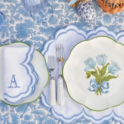 Serena White Placemats & Napkins (Set of 4)