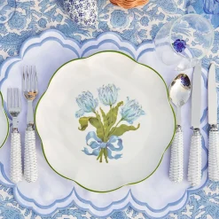 Serena White Placemats & Napkins (Set of 4)