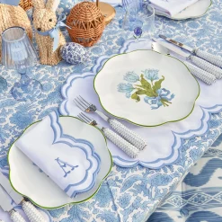 Serena White Placemats & Napkins (Set of 4)