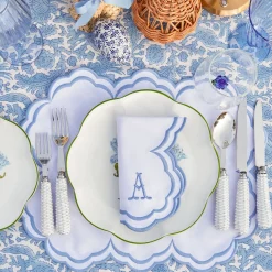 Serena White Placemats & Napkins (Set of 4)