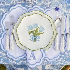 Serena White Placemats & Napkins (Set of 4)