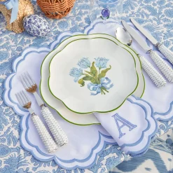 Serena White Placemats & Napkins (Set of 4)