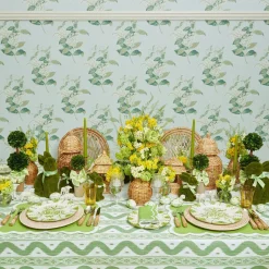 Seville Green Gardênia Dinner Plates (Set of 4)
