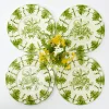 Seville Green Gardênia Dinner & Starter Plates (Set of 8)
