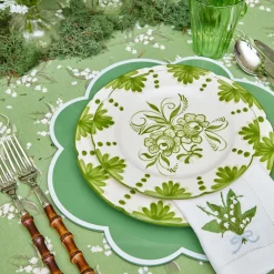 Seville Green Gardênia Starter Plates (Set of 4)