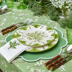 Seville Green Gardênia Starter Plates (Set of 4)