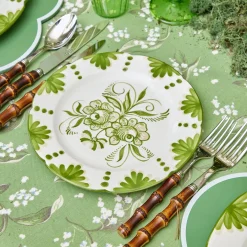 Seville Green Gardênia Starter Plates (Set of 4)