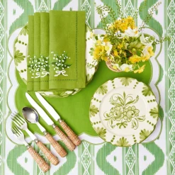 Seville Green Gardênia Starter Plates (Set of 4)
