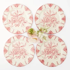 Seville Pink Gardênia Dinner Plate (set of 4)