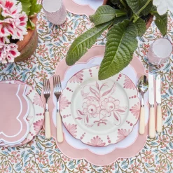 Seville Pink Gardênia Dinner Plate (set of 4)