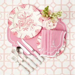 Seville Pink Gardênia Dinner Plate (set of 4)