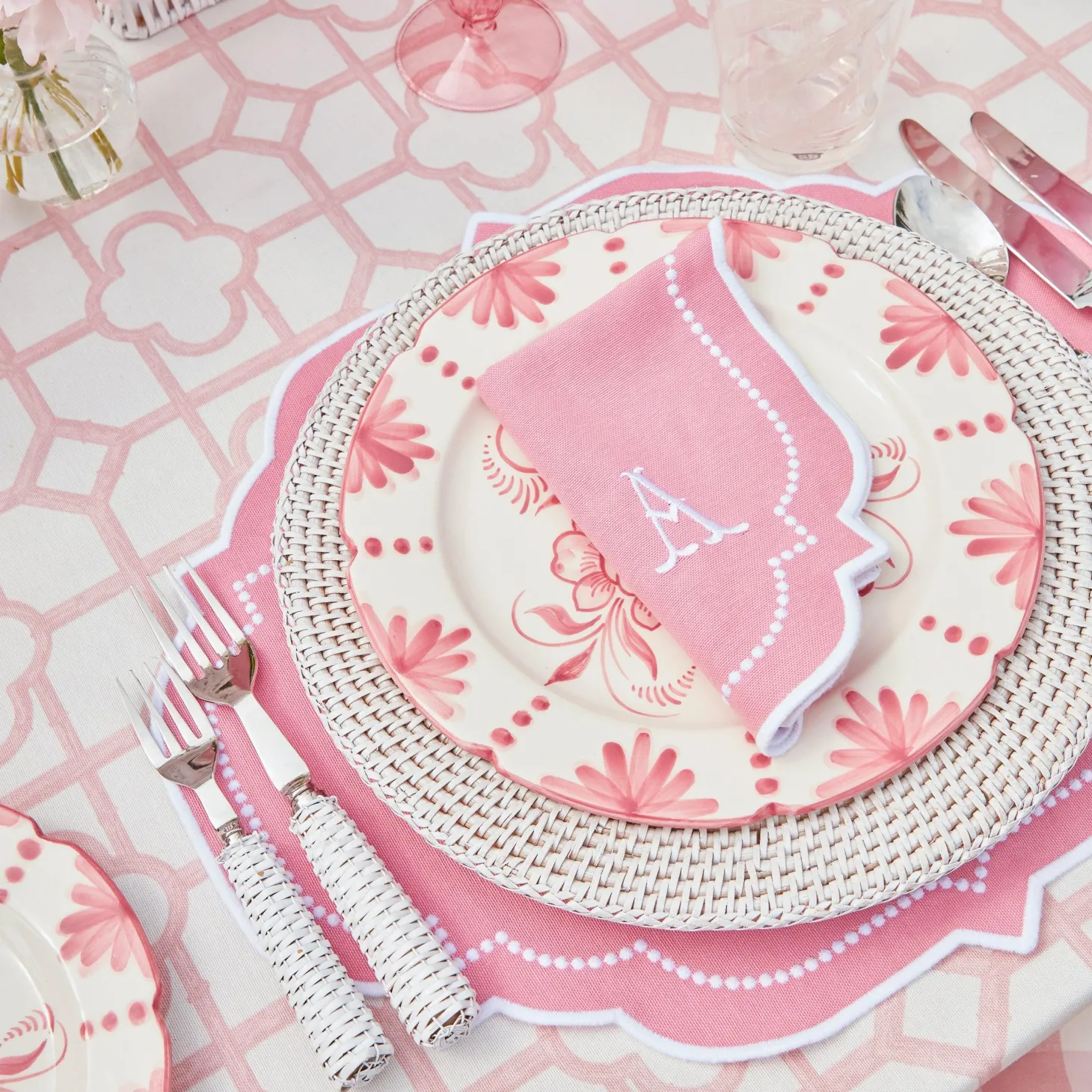 Seville Pink Gardênia Dinner Plate