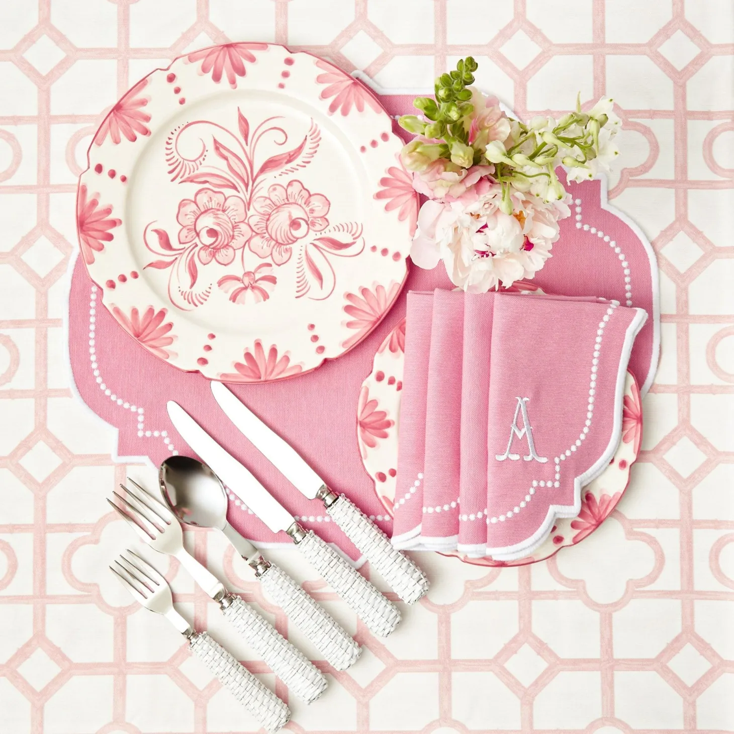 Seville Pink Gardênia Dinner Plate