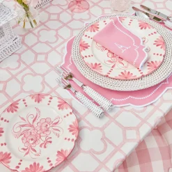 Seville Pink Gardênia Dinner & Starter Plates (Set of 8)