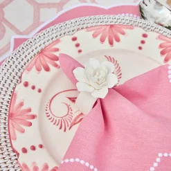 Seville Pink Gardênia Dinner & Starter Plates (Set of 8)