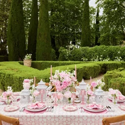 Seville Pink Gardênia Dinner & Starter Plates (Set of 8)
