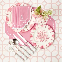 Seville Pink Gardênia Starter Plate (set of 4)