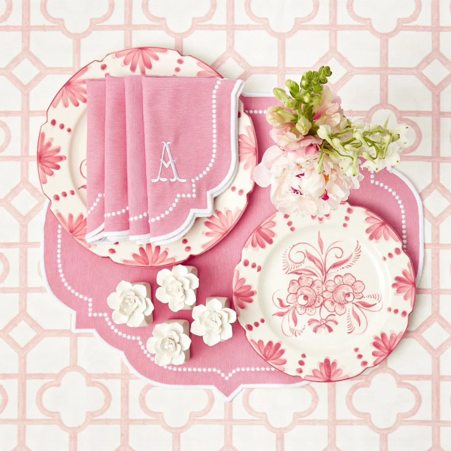Seville Pink Gardênia Starter Plate
