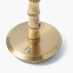 Short Bamboo Rechargeable Lamp