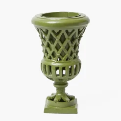 Small Adelaide Green Lattice Urn Vase