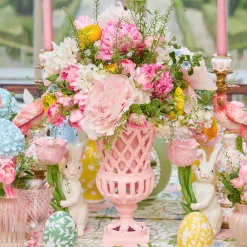 Small Adelaide Pink Lattice Urn Vase