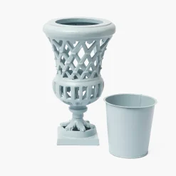 Small Adelaide Soft Blue Lattice Urn Vase