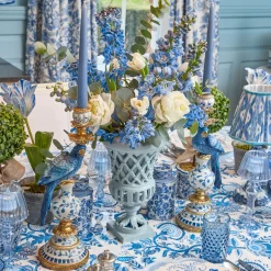 Small Adelaide Soft Blue Lattice Urn Vase
