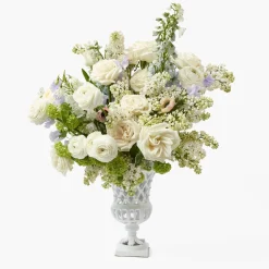 Small Adelaide White Lattice Urn Vase