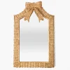 Small Celine Bow Rattan Mirror