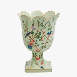 Small Chinoiserie Tole Urn Vase