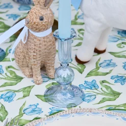 Small Eden Blue Candle Holder (Pair)