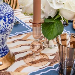 Small Eden Chestnut Candle Holder (Pair)