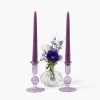 Small Eden Purple Candle Holder (Pair)