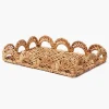 Small Elena Rattan Tray