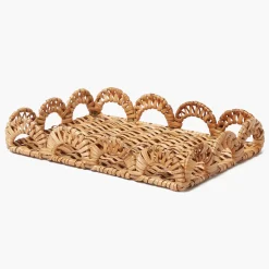 Small Elena Rattan Tray